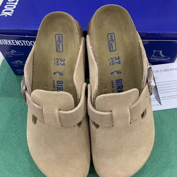 Birkenstock Boston Women's Cream Clogs narrow size 37 - Picture 5 of 6